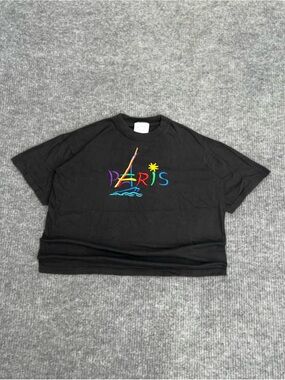 Vintage 90s Paris Embroidered Tee